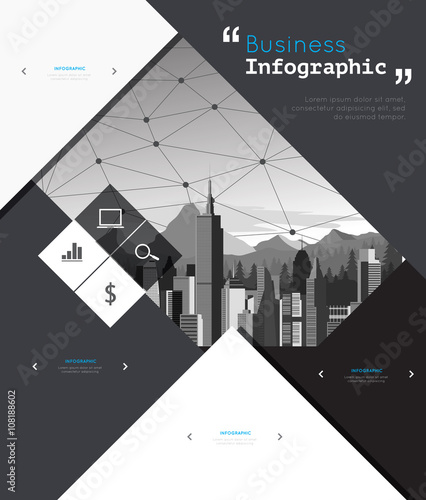 Modern infographic for business project