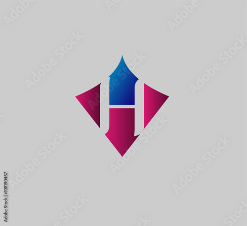 Free Download Abstract icon based on the letter h
 - GFXLoad