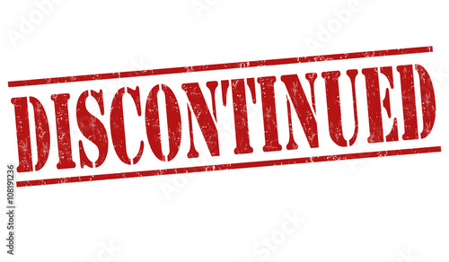 Discontinued grunge stamp