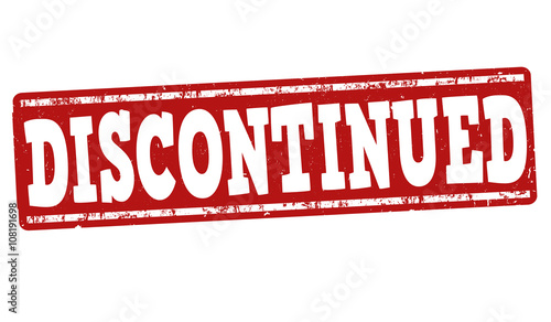 Discontinued grunge stamp