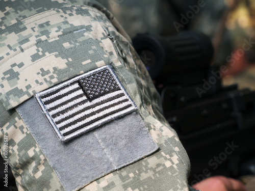US flag sleeve patch
