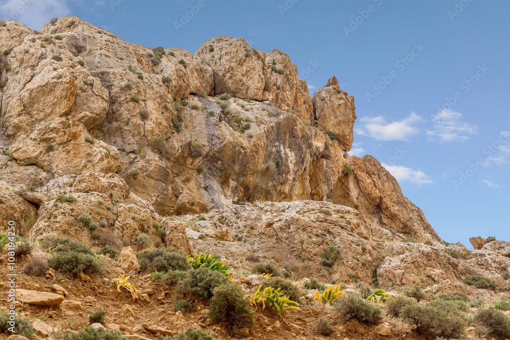 Mountains of the canyon Negev Desert in Israel