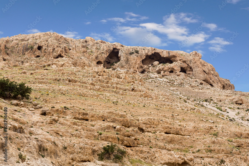 Mountains of the canyon Negev Desert in Israel