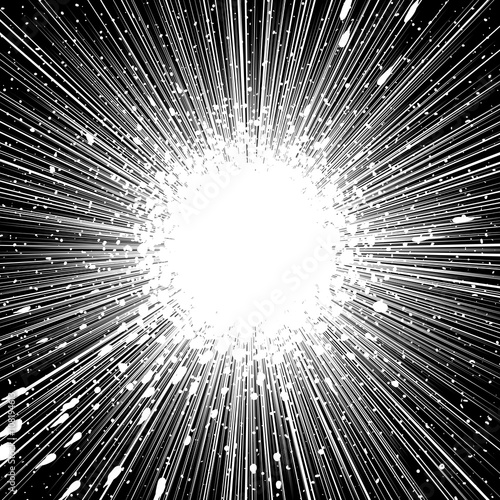Sun ray or star burst Comic radial lines background
