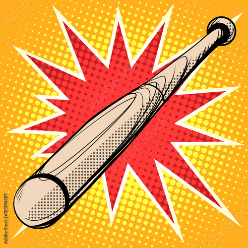 Wood baseball bat retro sports