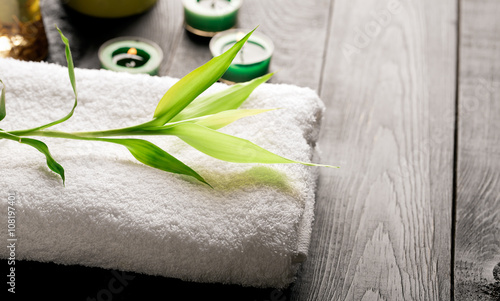 SPA still life with towel