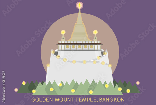 golden mount, Bangkok Thailand