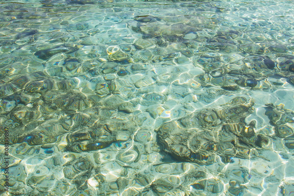 Fototapeta premium Crystal clear water of the tropical sea