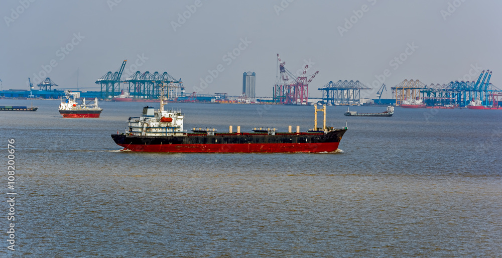 Ships on Yangtze river