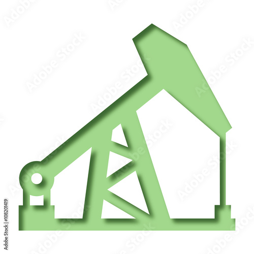 Logo puits. Pétrole.