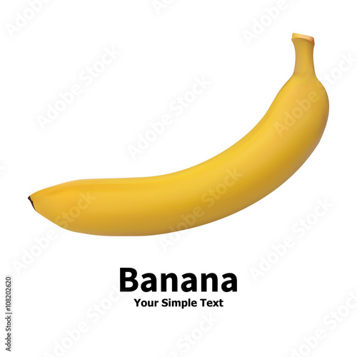 Realistic banana fruit 
