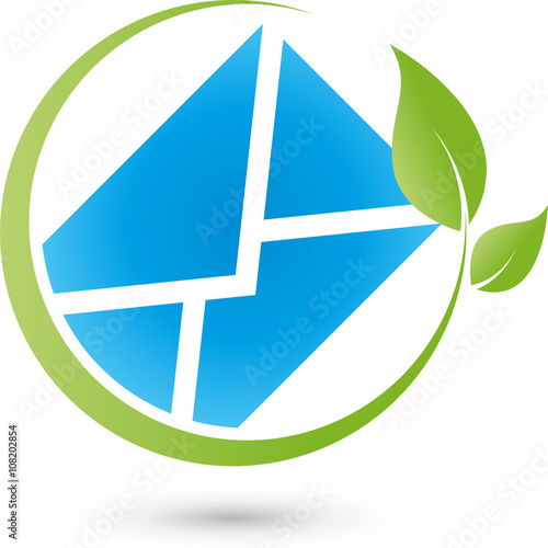 Brief Logo, Post, E-Mail, Green IT
