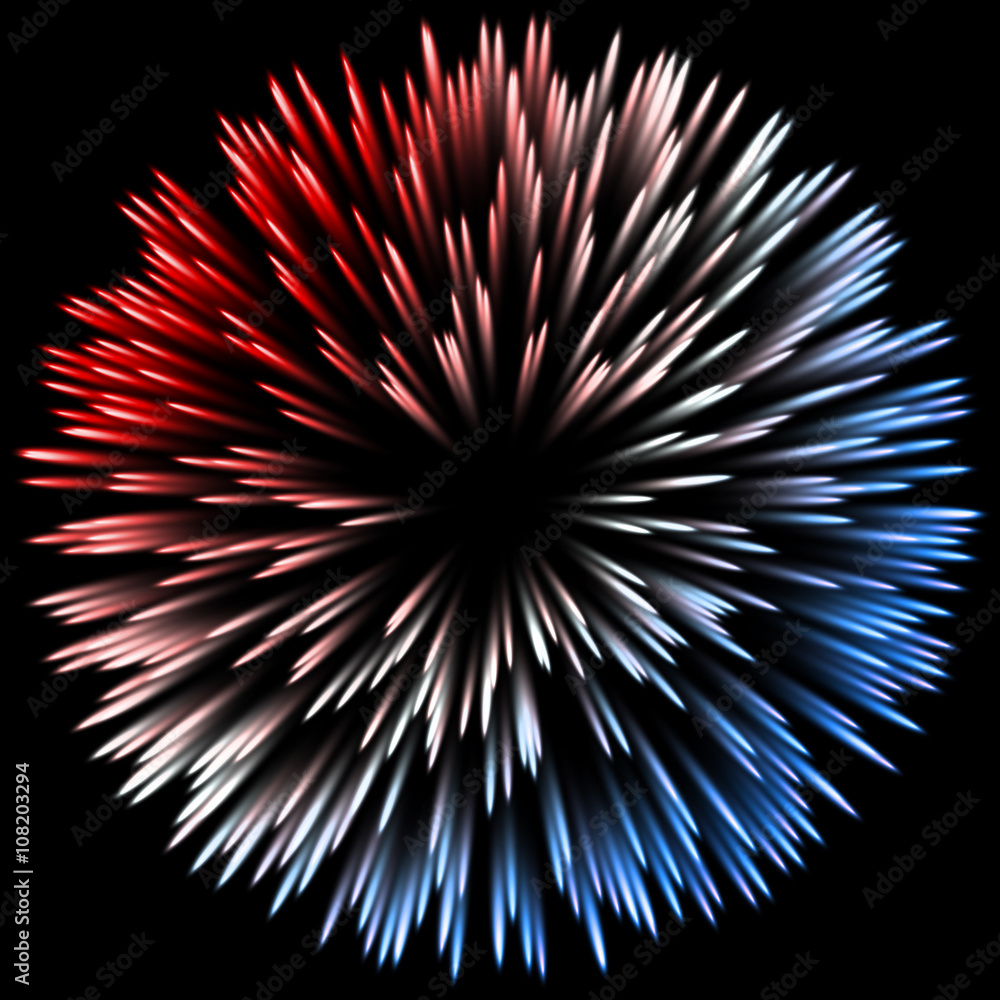 Obraz premium Abstract color design with a burst. vector
