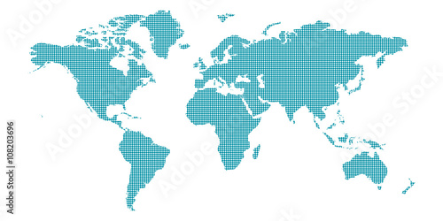 wmb2 WorldMapBanner wmb - abstract illustration - worldmap with dots - turquoise - 2to1 g4344