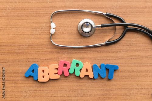 Foto aberrant medical word