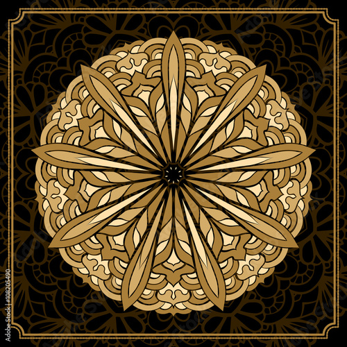Vector ethnic ornamental element
