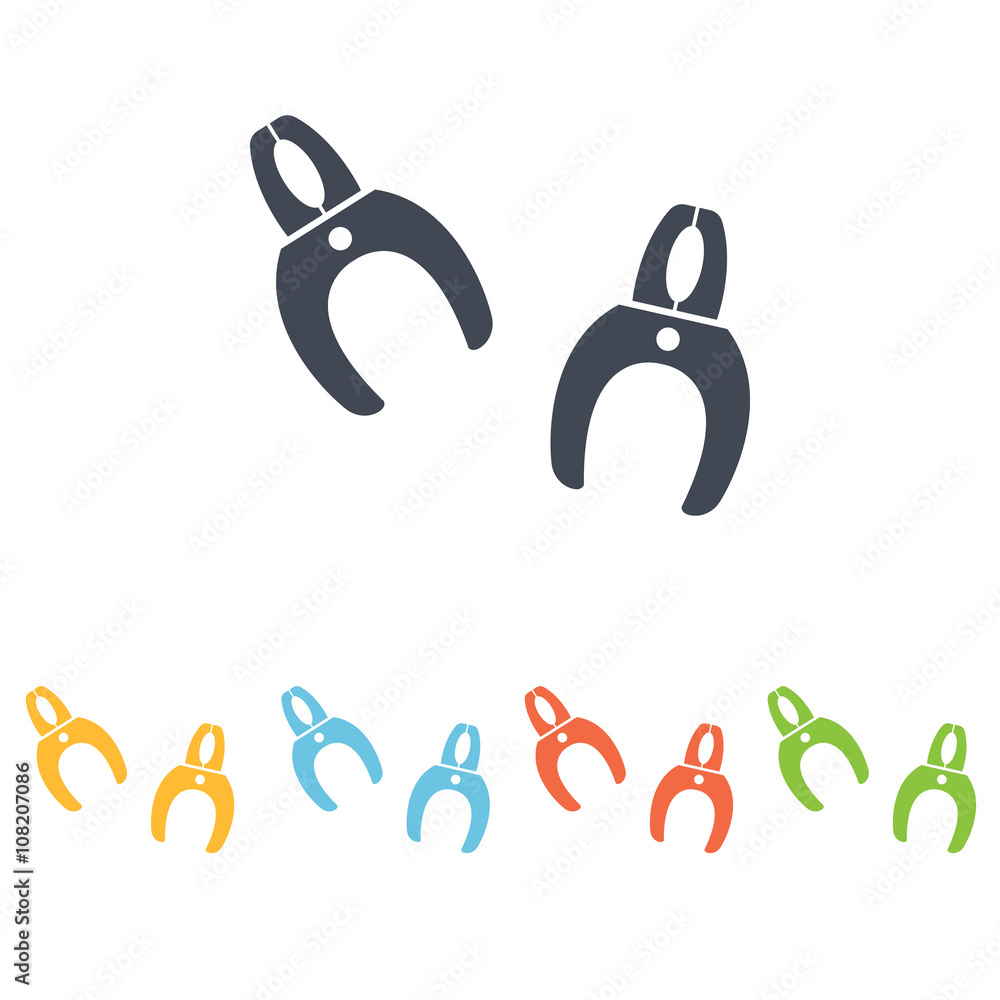 Car battery connector icon Car battery connector icon