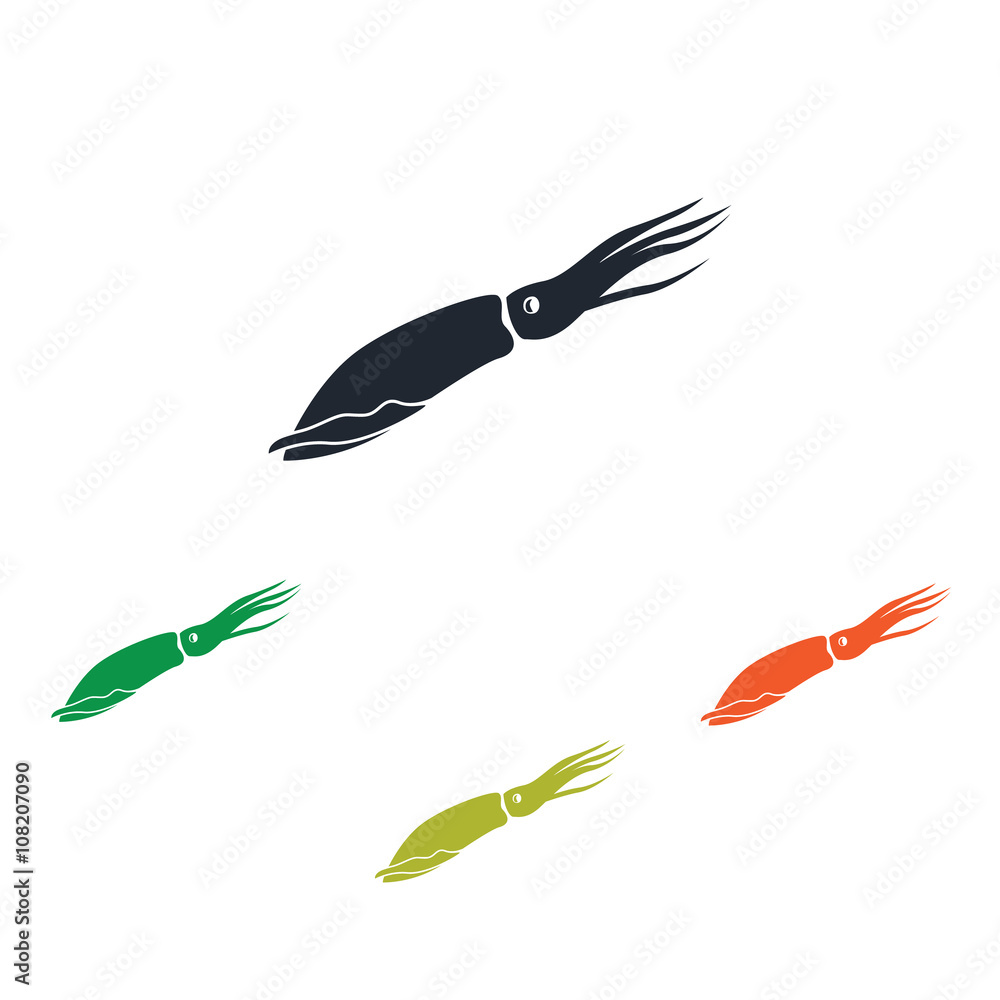 Fototapeta premium Squid icon