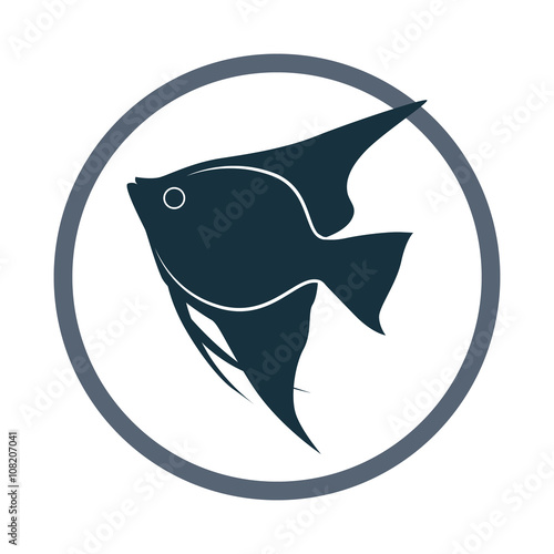 Sea fish icon