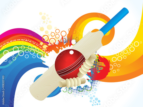 abstract artistic colorful cricket background