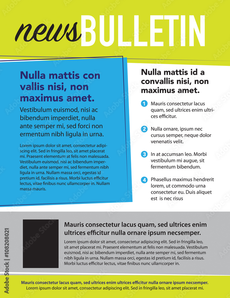 Obraz premium Newsletter