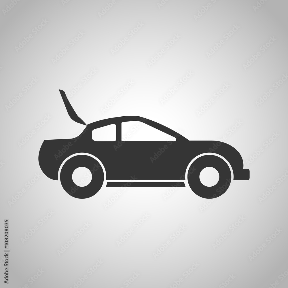car open lid icon car open lid icon