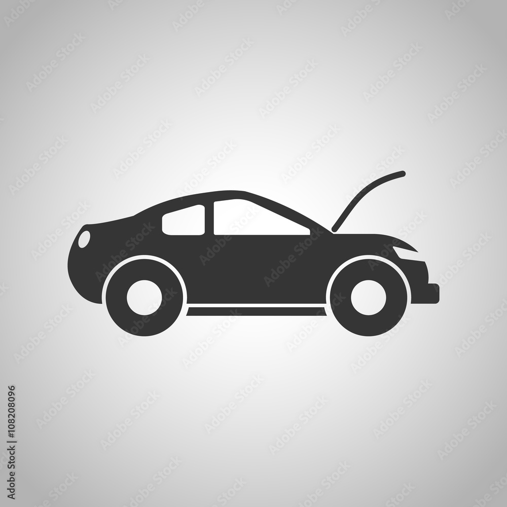 Open car hood icon Open car hood icon