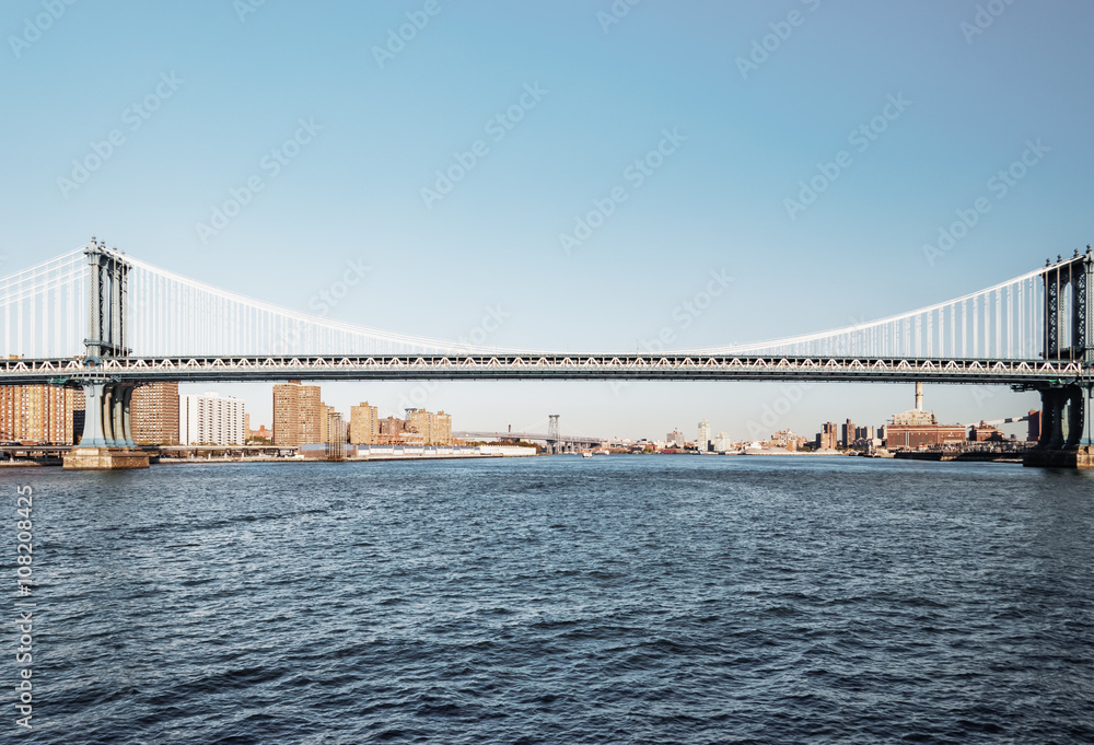Fototapeta premium Manhattan Bridge in New York City United States America