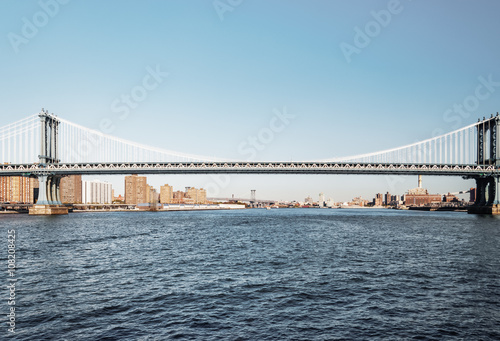 Manhattan Bridge in New York City United States America