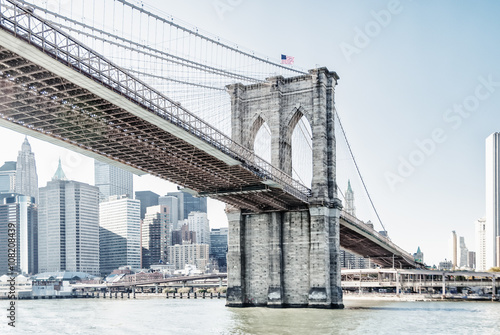 Fototapeta Naklejka Na Ścianę i Meble -  Brooklyn Bridge in New York City United States America