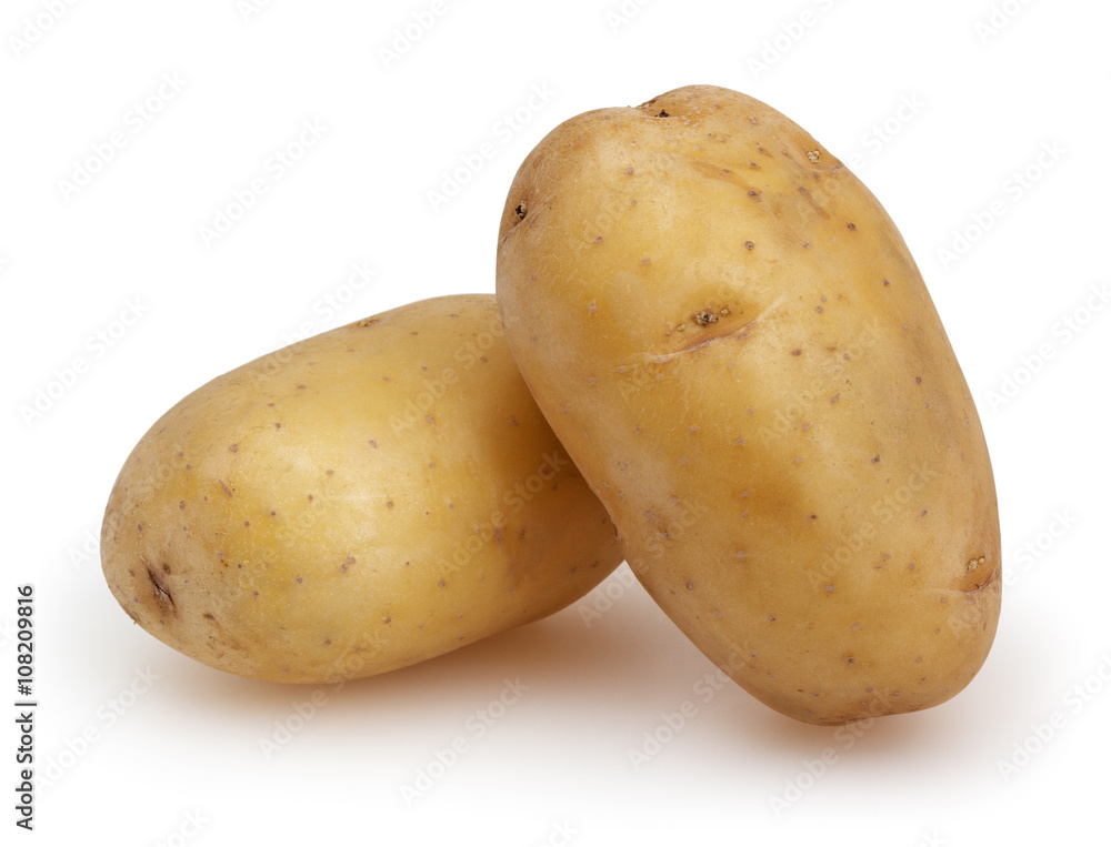 Potatoes isolated on white background with clipping path Potatoes isolated on white background with clipping path