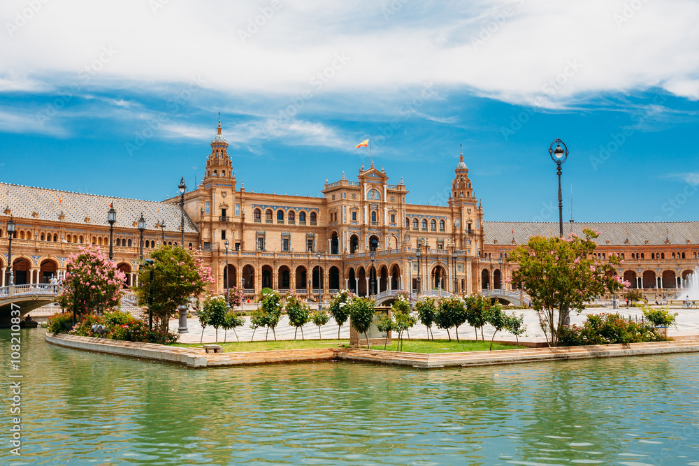 Obraz premium Famous landmark - Plaza de Espana in Seville, Andalusia, Spain