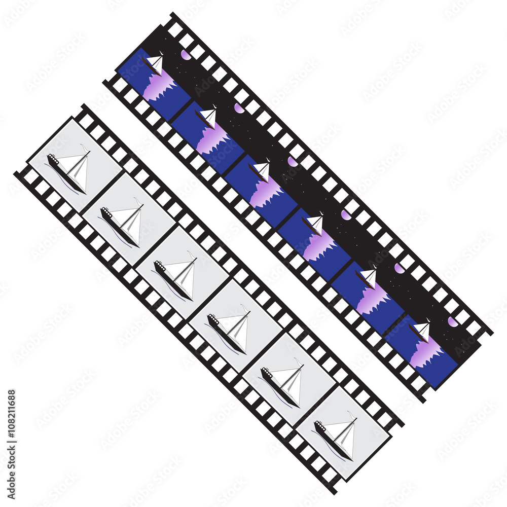 Fototapeta premium vector image of film