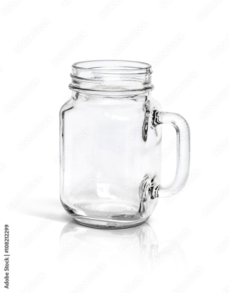 Clear glass bottle isolated on white background Clear glass bottle isolated on white background