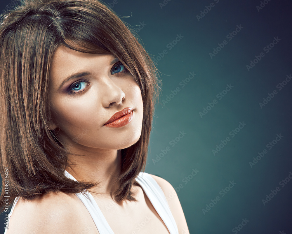 Close up face, beauty woman portrait. Close up face, beauty woman portrait.