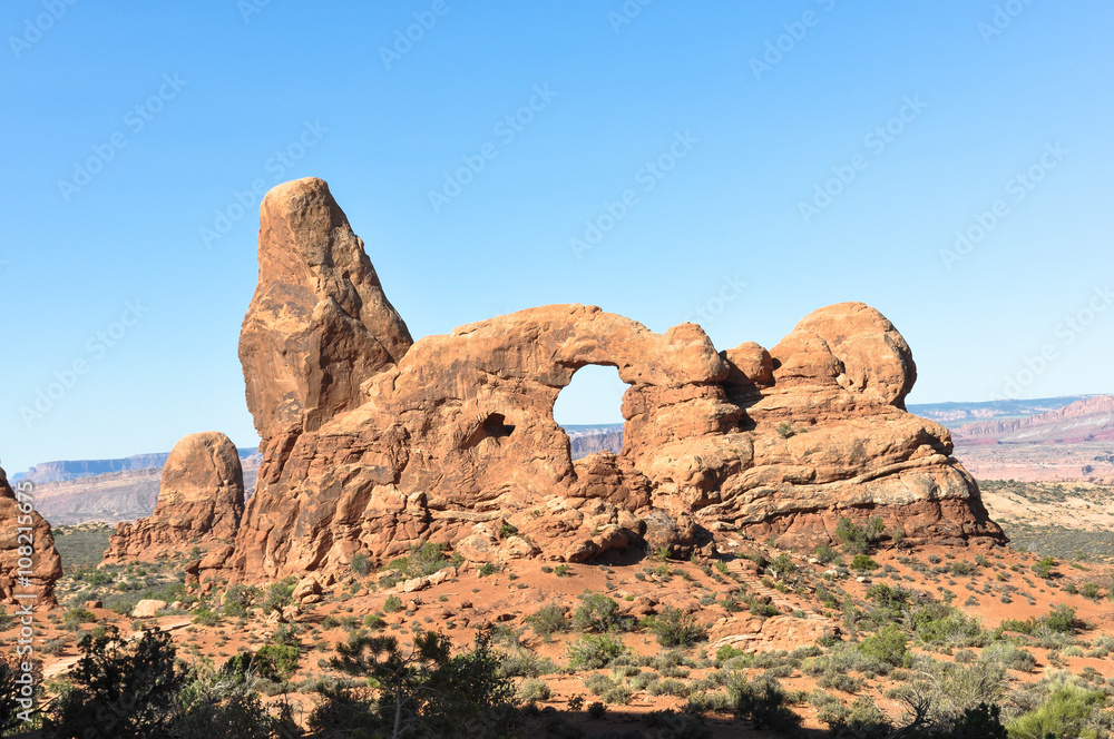 Natural arc in Arches National Park, Utah
