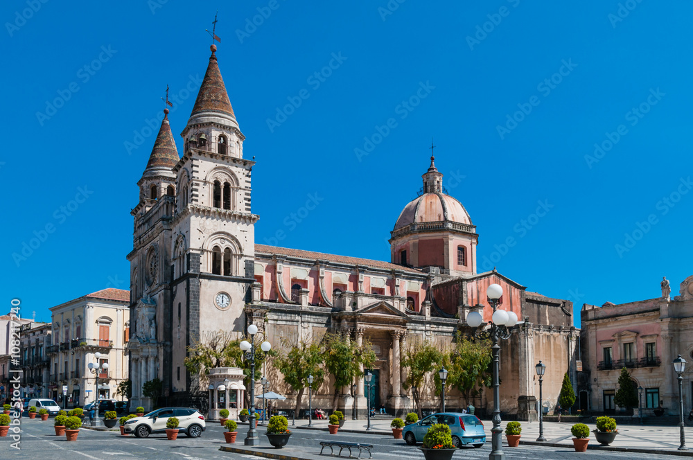 Piazza del Duomo in Acireale; Sizilien; Italien 