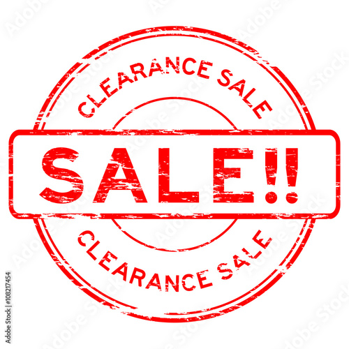 Grunged clearance sale stamp