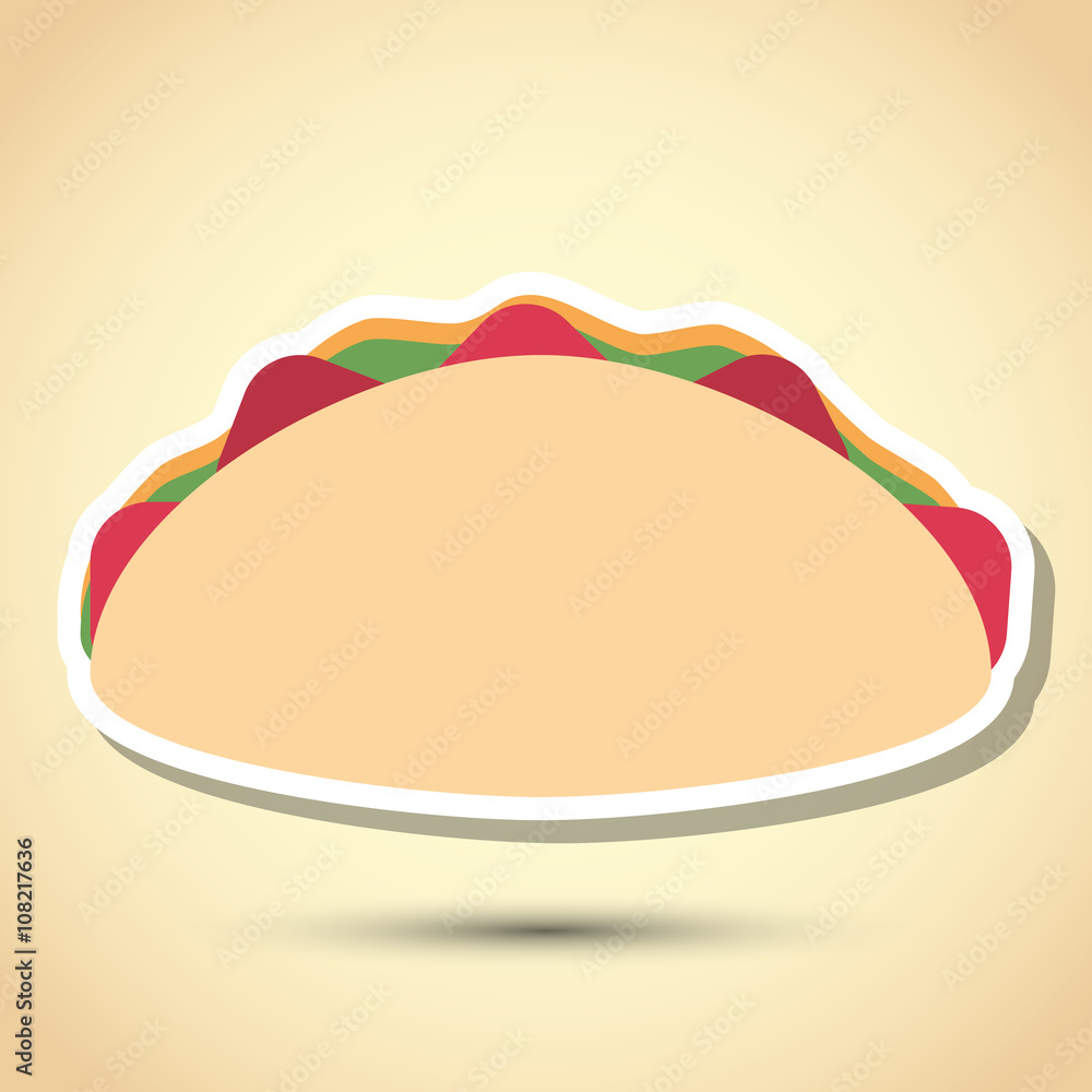 tacos icon design, vector illustration