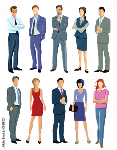 Personengruppe Illustration