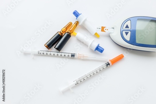 diabetes test and medicine and medical