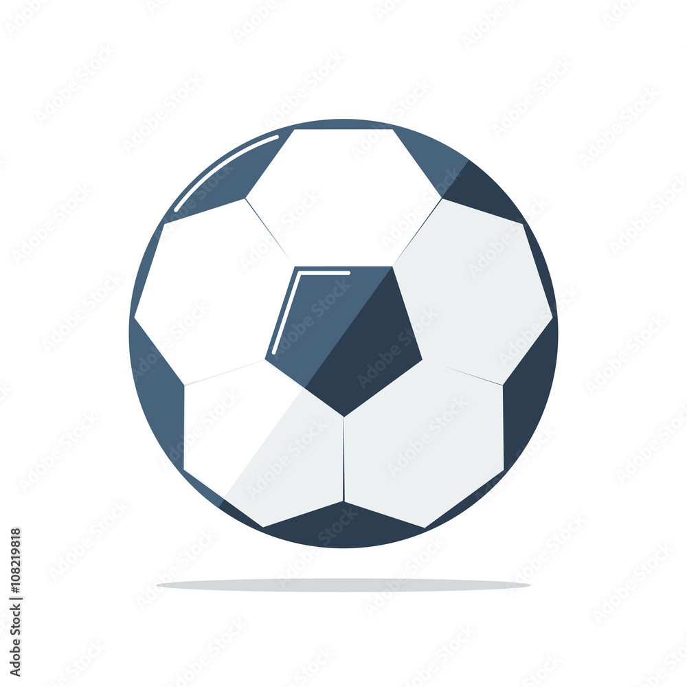 Football soccer ball icon. Football ball icon. Flat vector illustration. Football soccer ball icon. Football ball icon. Flat vector illustration.
