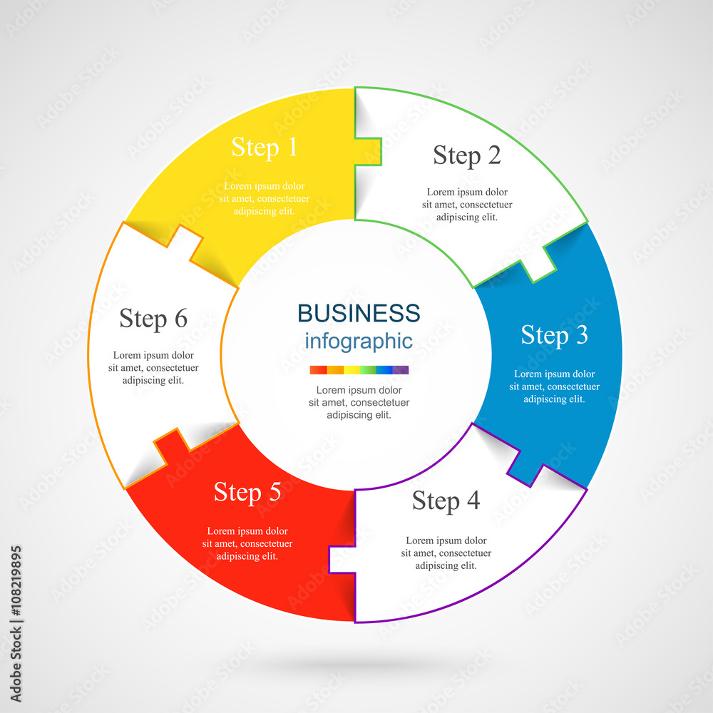 Fototapeta premium Vector infographic template