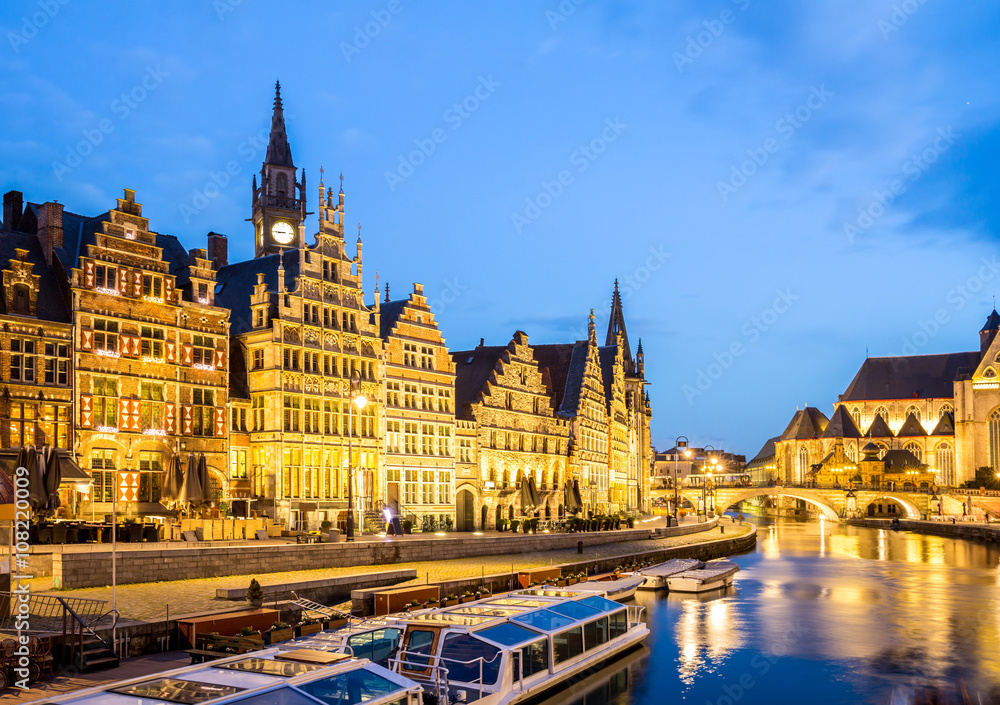 Fototapeta premium Ghent Old town Belgium