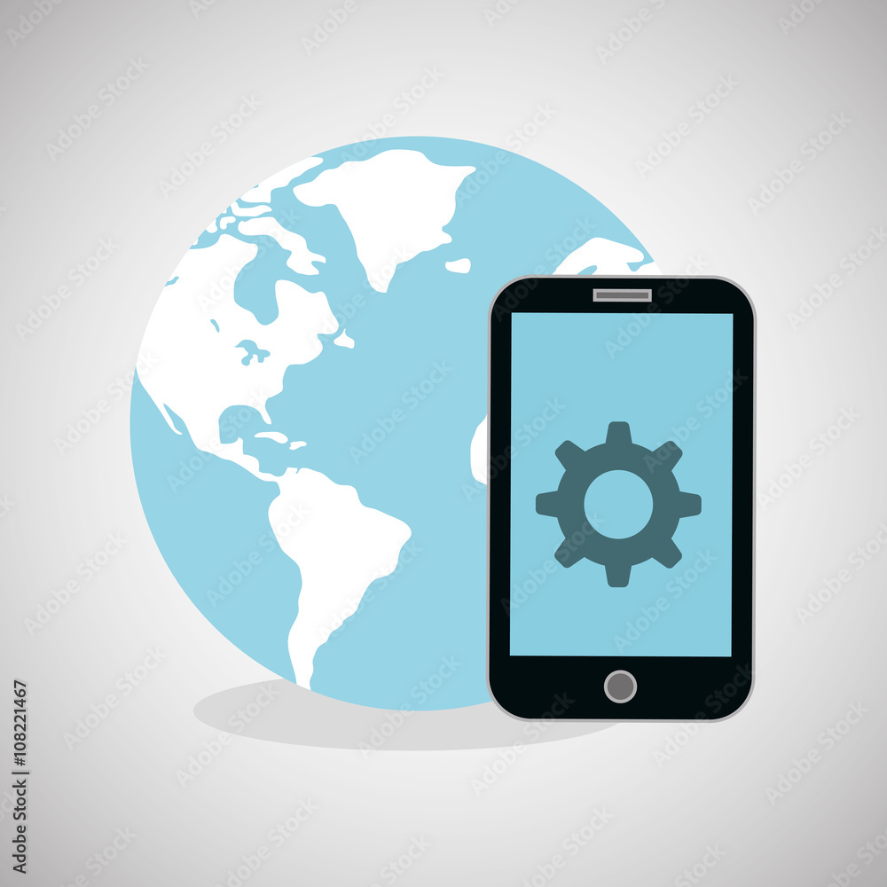 illustration of smartphone design, editable vector illustration of smartphone design, editable vector