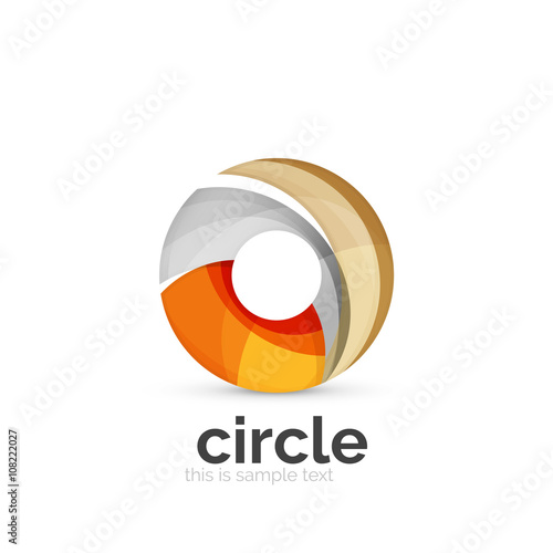 Free Download Abstract swirly round logo template - GFXLoad