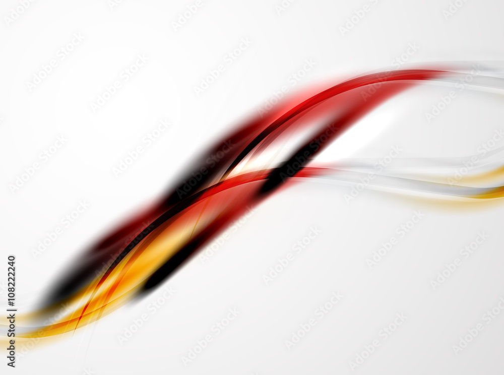 Naklejka premium Modern curve stripes template