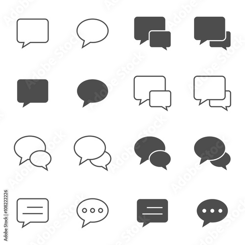 Speech bubble icons