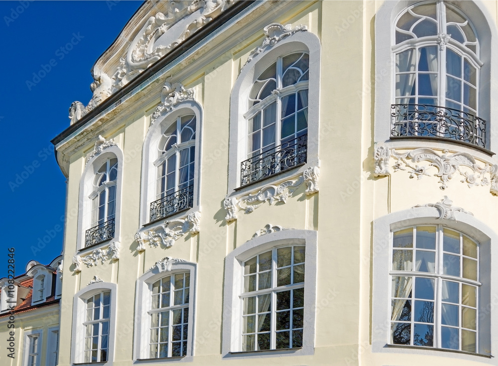 Obraz premium barocke Stuckfassade sehr hochwertig
