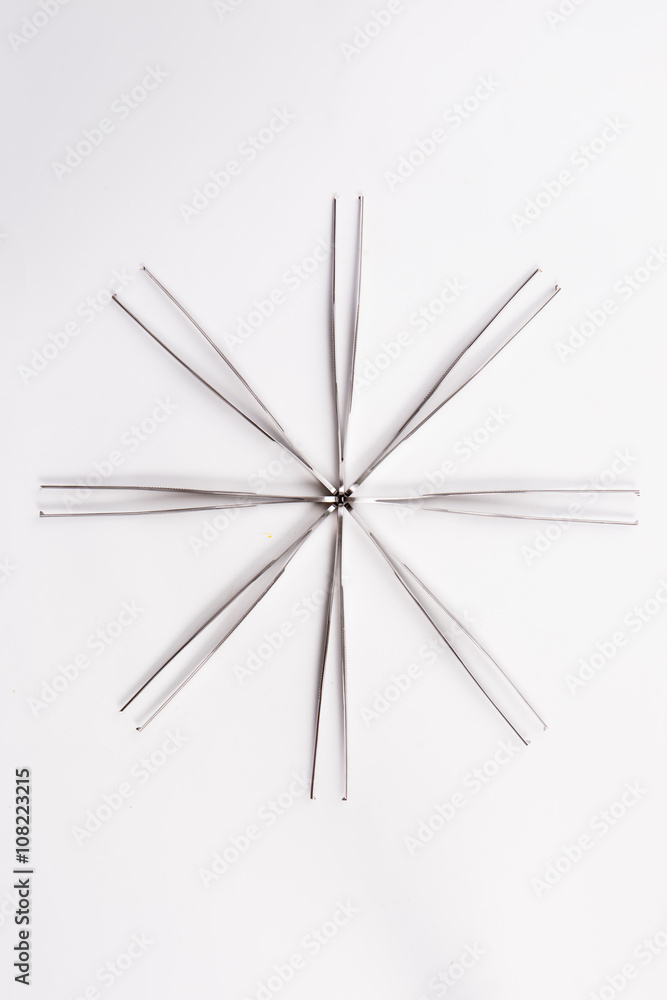 forceps isolated on the white background forceps isolated on the white background